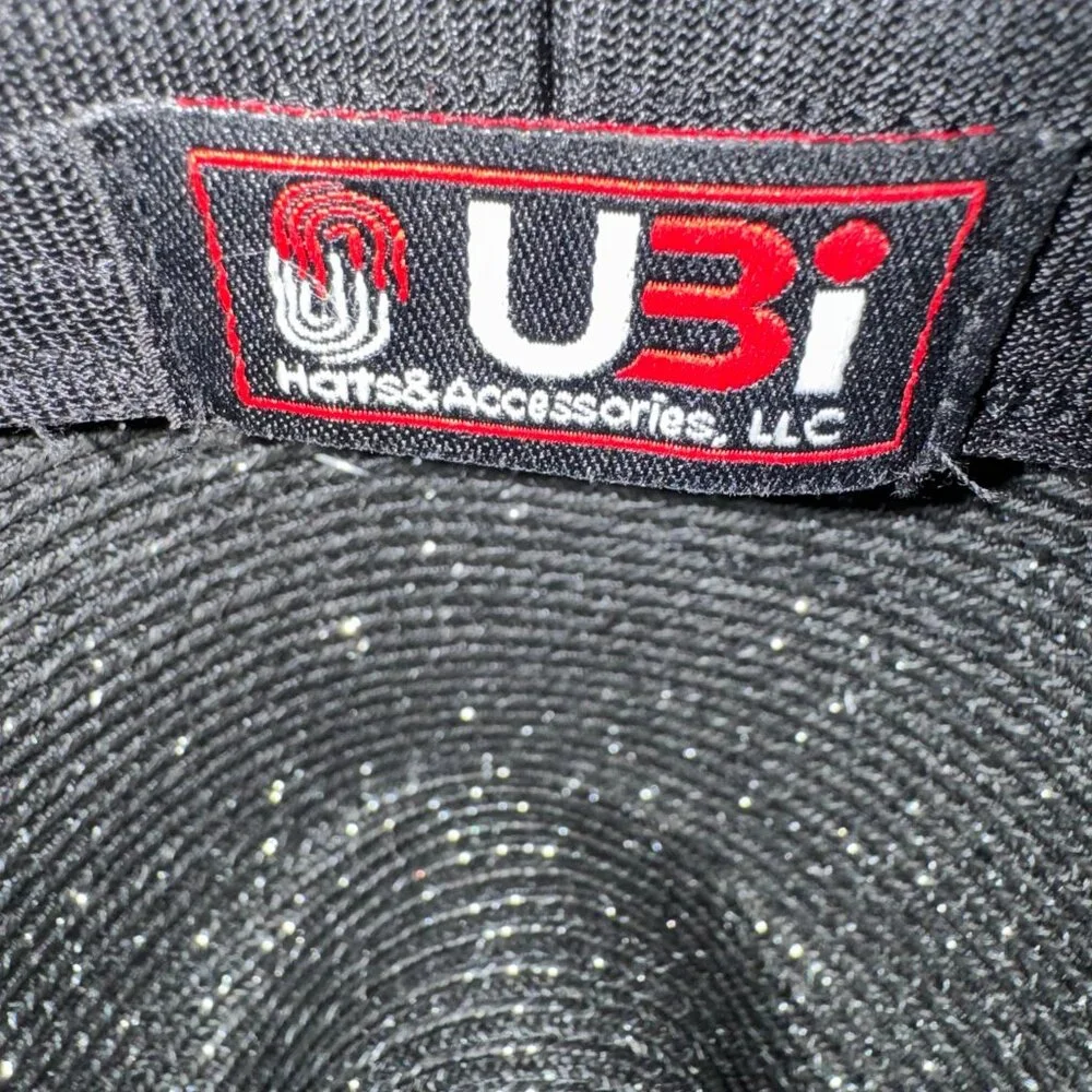 UBi Black Metallic Western Cowgirl Rodeo Hat‎ Bead Chain